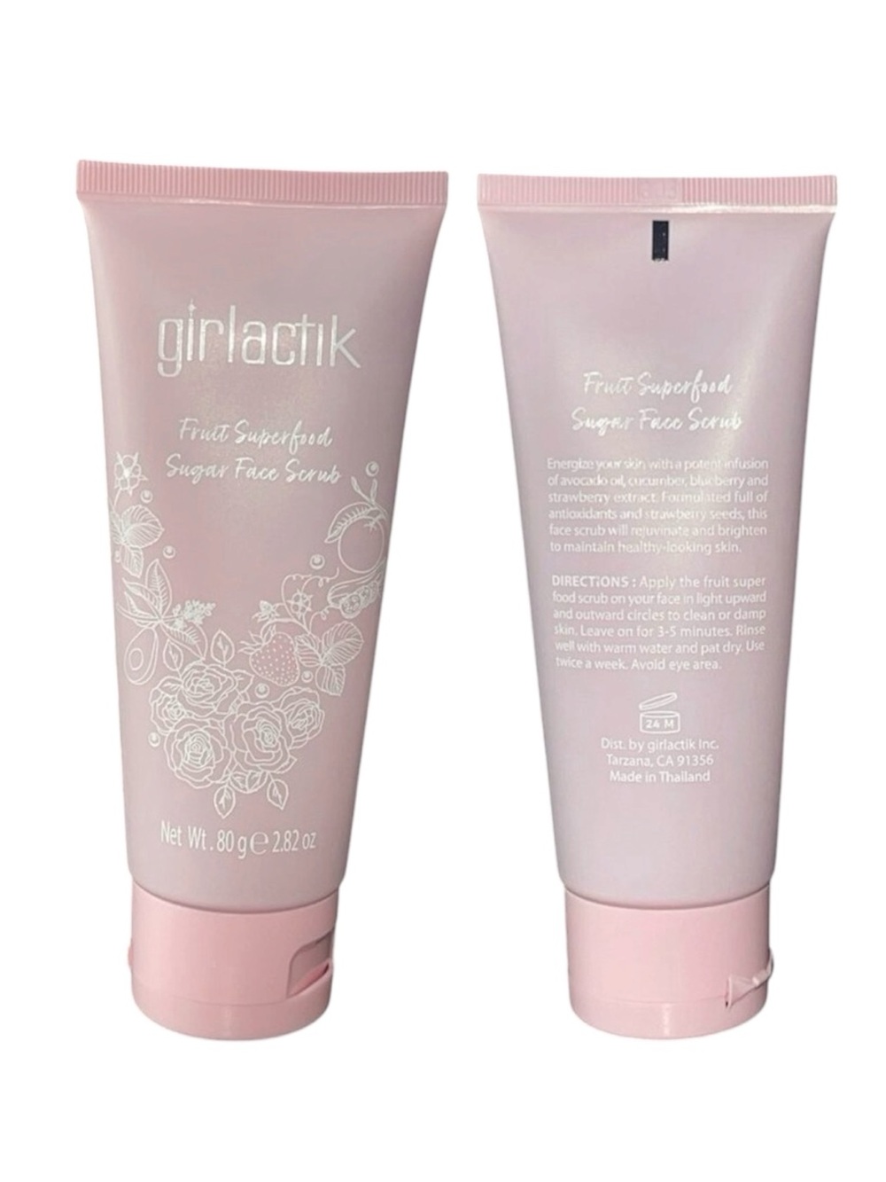 BRAND NEW girlactik superfood sugar face scrub